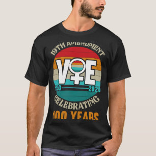 Camiseta 19.ª enmienda por la que se celebra el centenario
