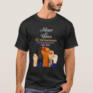 Camiseta 19.ª Enmienda XIX Suffragette 100 años Aniversario