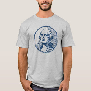Camiseta 19.º C. George Washington, azul