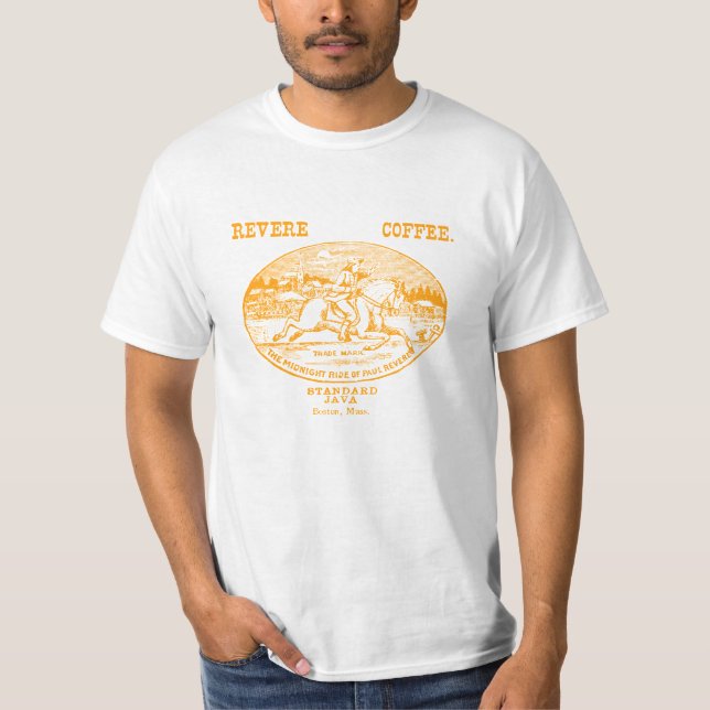 Camiseta 19.º C. Revere Coffee of Boston (Anverso)