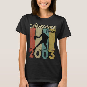 Camiseta 19.º cumpleaños impresionante desde el baloncesto