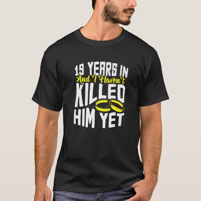 Camiseta 19° Aniversario Del Boda Diez Años De Matrimonio (Anverso)
