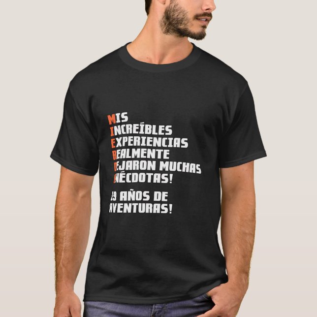 Camiseta 19 Años De Aventuras (Anverso)