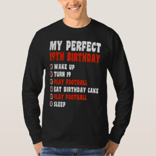 Camiseta 19 años mi perfecto 19 aniversario en el fútbol 19