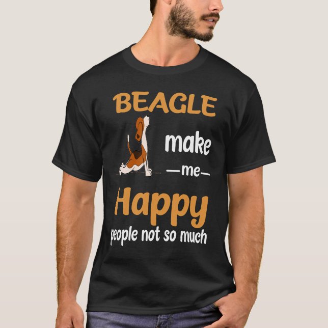 Camiseta 19 Beagle Hazme Feliz (Anverso)