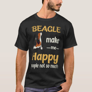 Camiseta 19 Beagle Me Hacen Feliz Las Personas No Tanto Bea