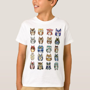 Camiseta 19 búhos y 1Cat