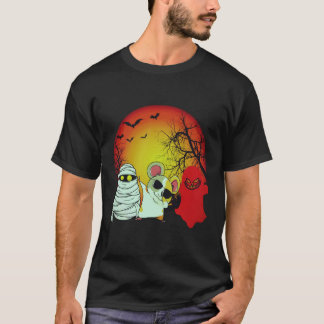 Camiseta 19 Cobaya de Halloween Calabaza