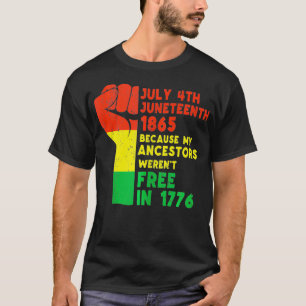 Camiseta 19 de junio 19 Black Freedom 1865 African Li
