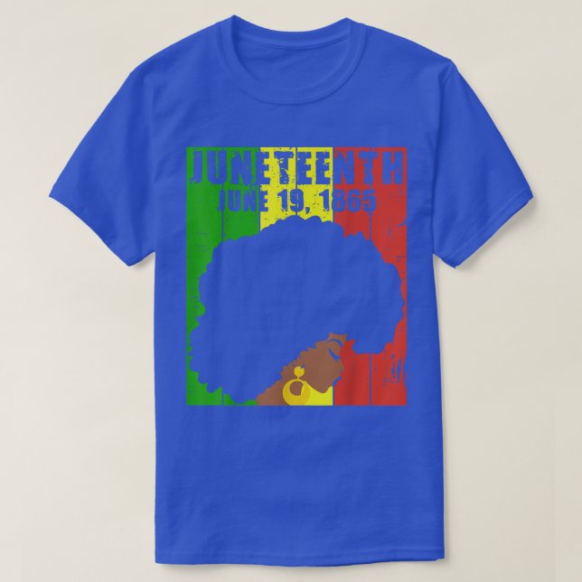 Camiseta 19 de junio de 1865 Ancestros afroamericanos (Diseño del anverso)