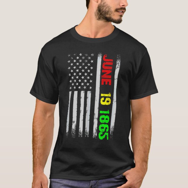 Camiseta 19 de junio de 1865 Black History Junetee (Anverso)
