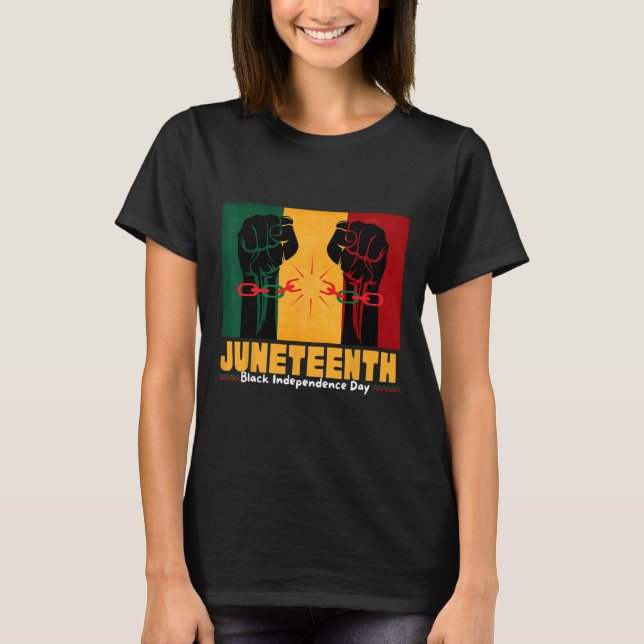 Camiseta 19 de junio de 1865 Día de la Independencia Negra (Anverso)