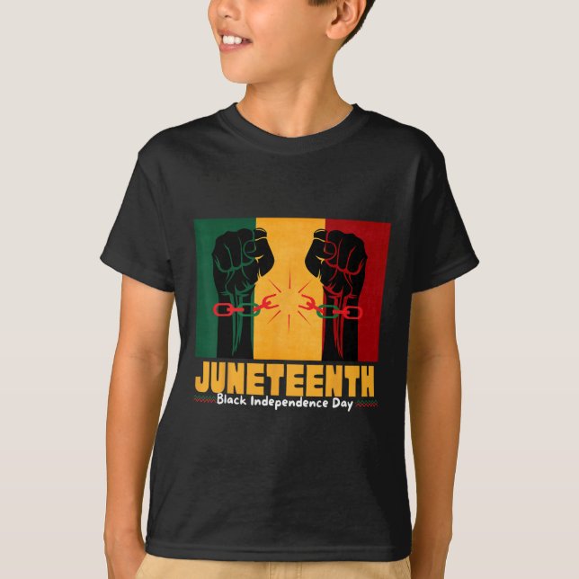 Camiseta 19 de junio de 1865 Día de la Independencia Negra (Anverso)