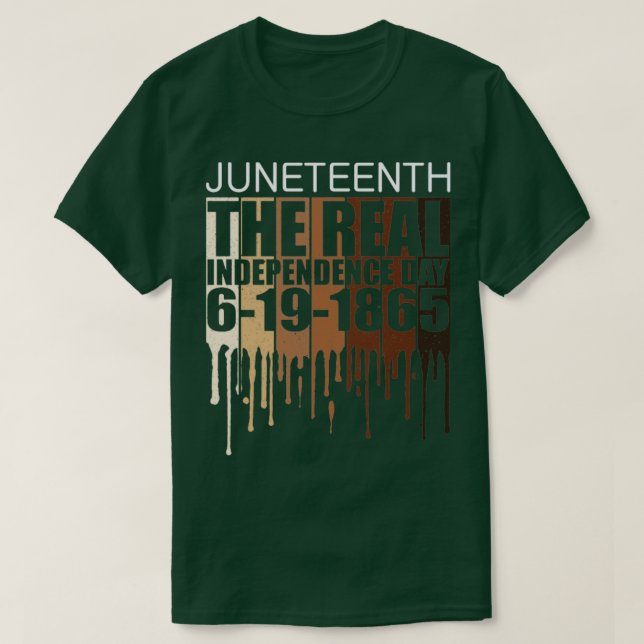 Camiseta 19 de junio de 1865 Día de la Independencia Real1 (Diseño del anverso)