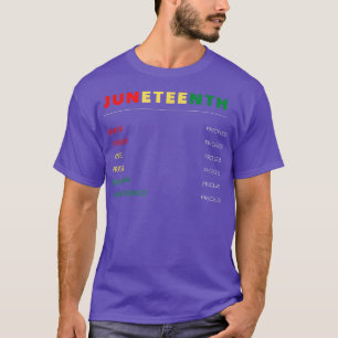 Camiseta 19 de junio, Día de la Emancipación, feliz liberta