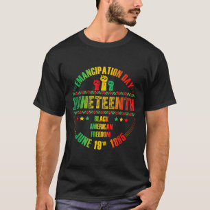Camiseta 19 de junio Día de la Emancipación Negro 19 de jun