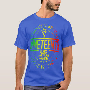 Camiseta 19 de junio Historia Negra 19 Afroamericano