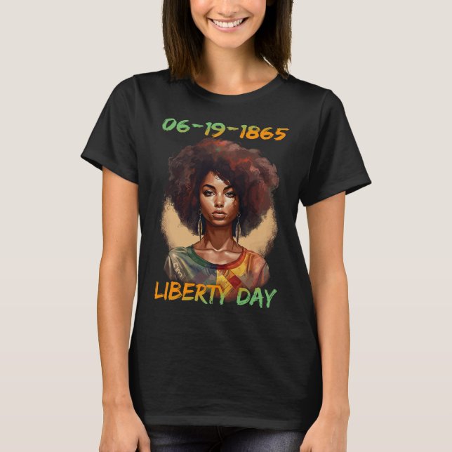 Camiseta 19 de junio - Independencia de las mujeres afroame (Anverso)