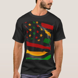 Camiseta 19 de junio u201CFreedom Day Flagu201D Black Histo