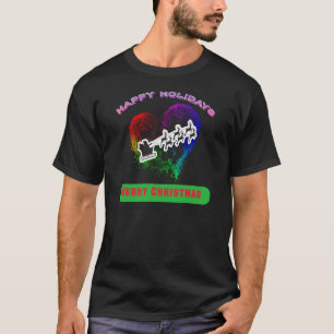 Camiseta 19.Ho Ho Ho Ho Santa, la pequeña feliz Navidad 