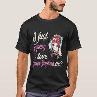 Camiseta 19 Me Encanta Totalmente el Pastor Alemán OK Pasto