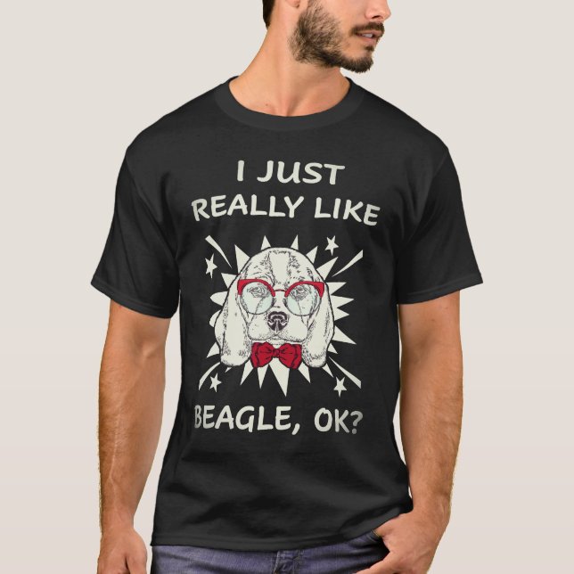 Camiseta 19 Me gusta mucho Beagle (Anverso)