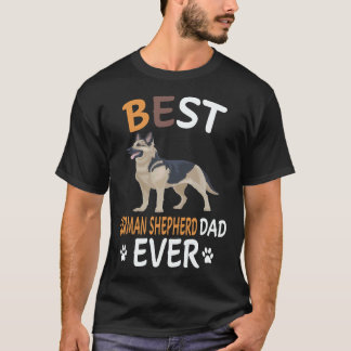 Camiseta 19 Mejor Pastor Alemán Papá Eres El Mejor Pastor A