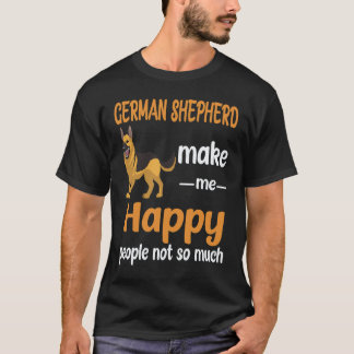 Camiseta 19 Pastores Alemanes Me Hacen Feliz Gente No Tanto