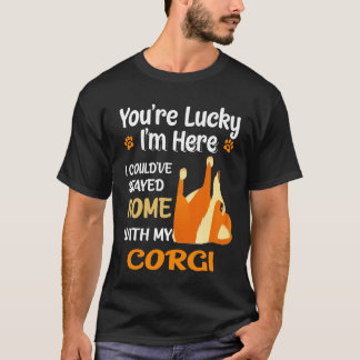 Camiseta 19 Podría Haberme Quedado En Casa Con Corgi