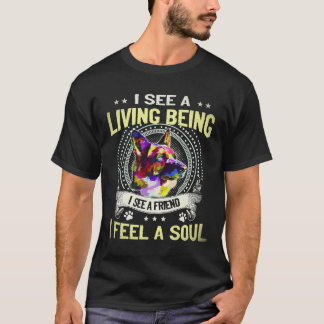 Camiseta 19 Veo un ser vivo Veo un amigo Siento un tan