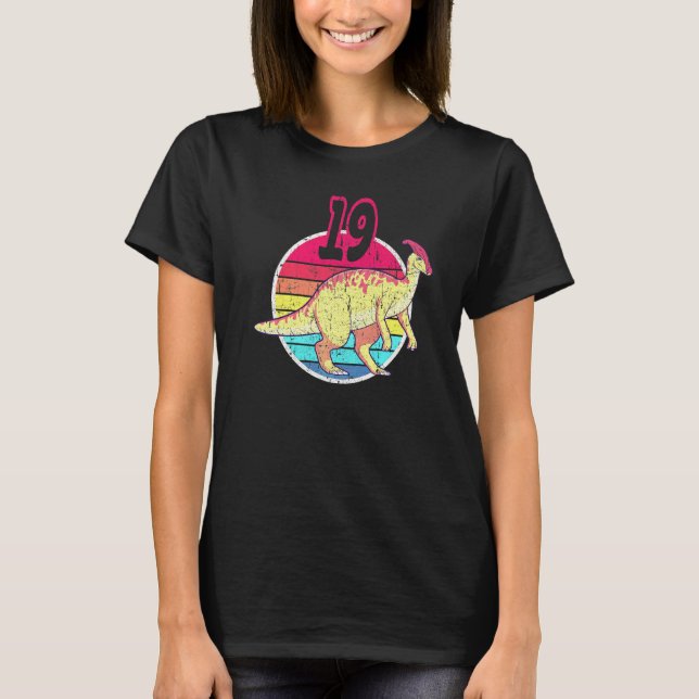 Camiseta 19th Birthday I Parasaurolophus I Family Matching (Anverso)