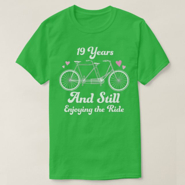 Camiseta 19th Wedding Anniversary  19 Years Together Gift I (Diseño del anverso)