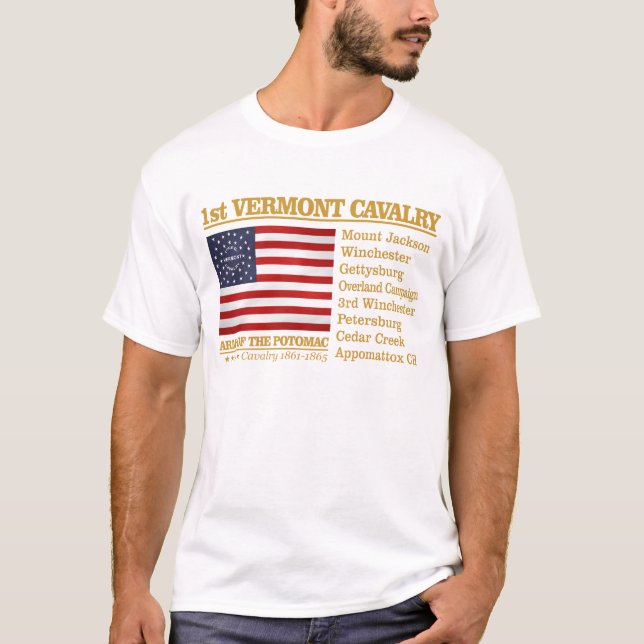 Camiseta 1.ª Caballería Vermont (Anverso)