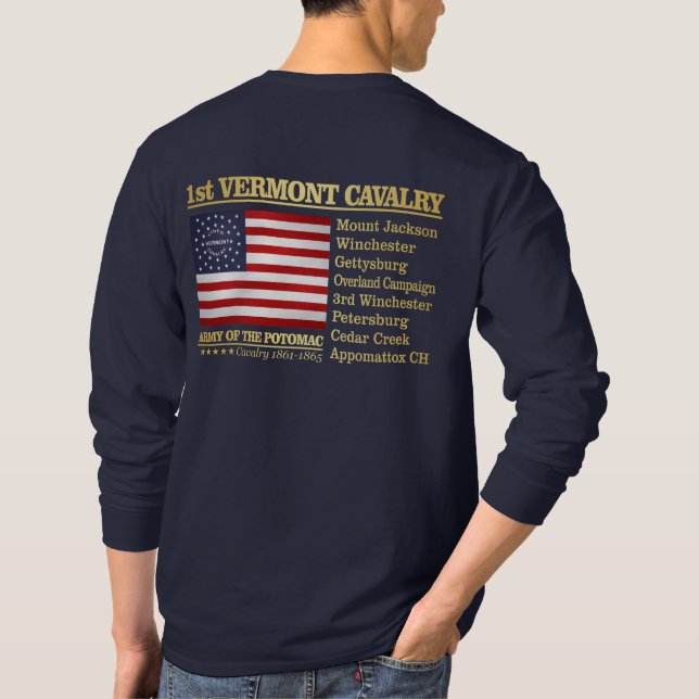 Camiseta 1.ª Caballería Vermont (Reverso)