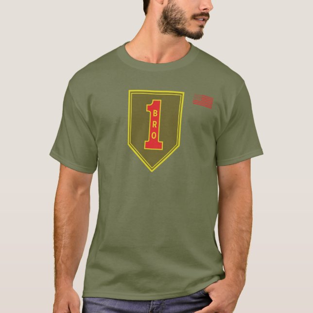 Camiseta 1.ª División de Infantería Parche Gran Rojo (Anverso)