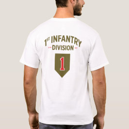 Camiseta 1.ª División de Infantería T-Shi Militar de los Es