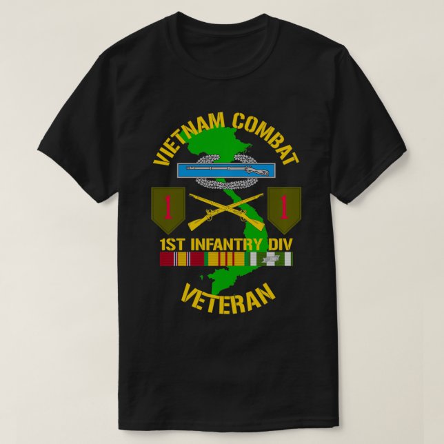 Camiseta 1.ª División de Infantería Veteranos de Guerra de  (Diseño del anverso)
