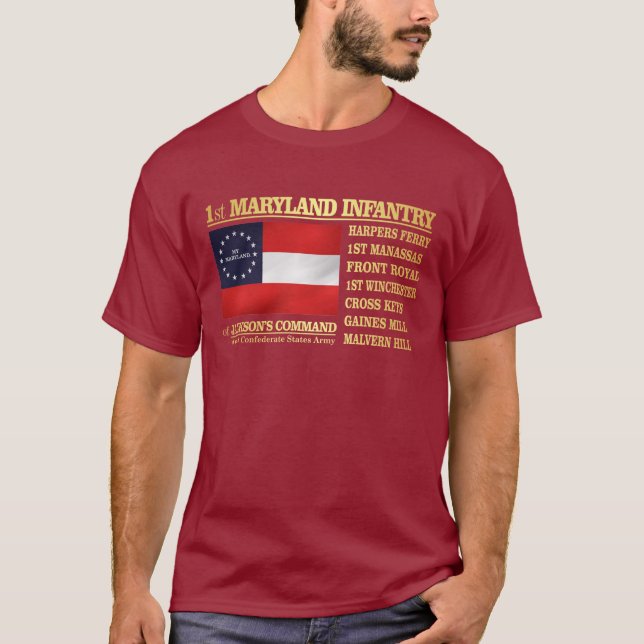 Camiseta 1.ª Infantería de Maryland (BA2) (Anverso)