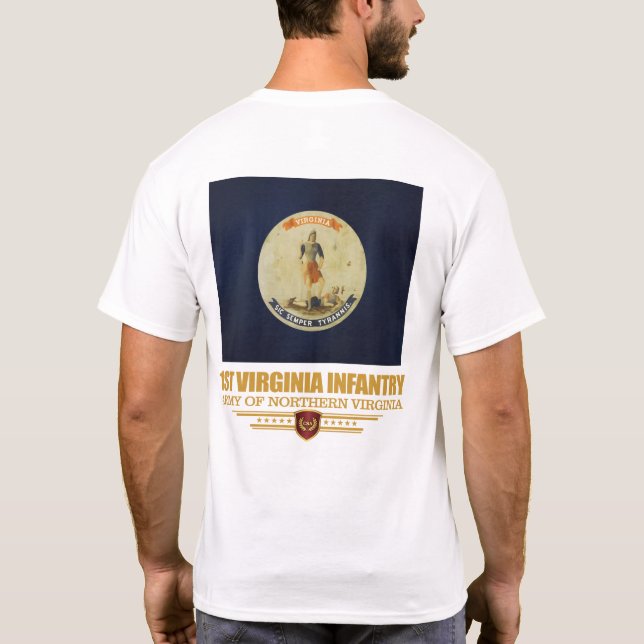 Camiseta 1.ª Infantería de Virginia (f10) (Reverso)
