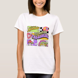 Camiseta 1.ª Presidenta Kamala Harris Preppy Estética