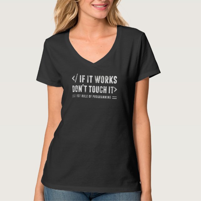 Camiseta 1.ª Regla De Chiste De Programación (Anverso)