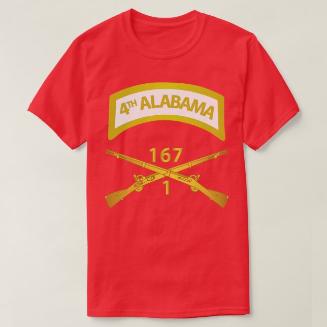 Camiseta 1.ᵉʳ 167º Cuerpo de Infantería con 4ª pestaña Alab (Diseño del anverso)