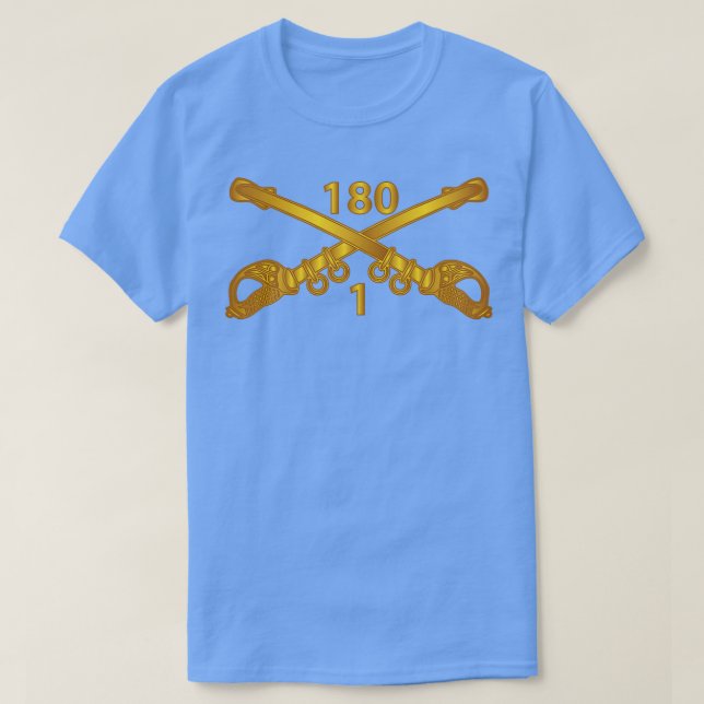Camiseta 1.ᵉʳ 180.º Regimiento de Caballería con Txt (Diseño del anverso)