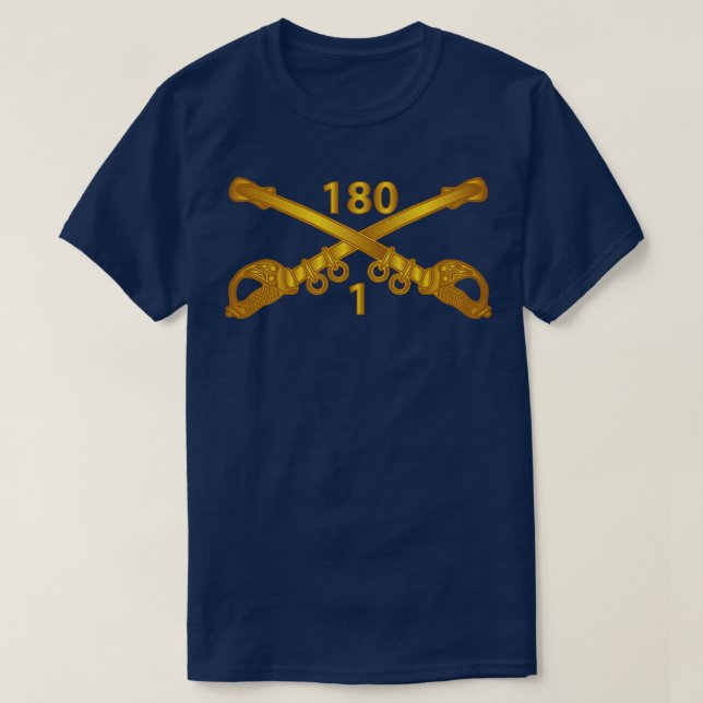 Camiseta 1.ᵉʳ 180.º Regimiento de Caballería con Txt (Diseño del anverso)