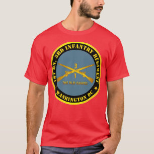 Camiseta 1.ᵉʳ 3 Regimiento de Infantería Washington DC El V
