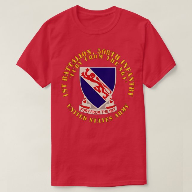 Camiseta 1.ᵉʳ 508ª furia del regimen de infantería del ciel (Diseño del anverso)