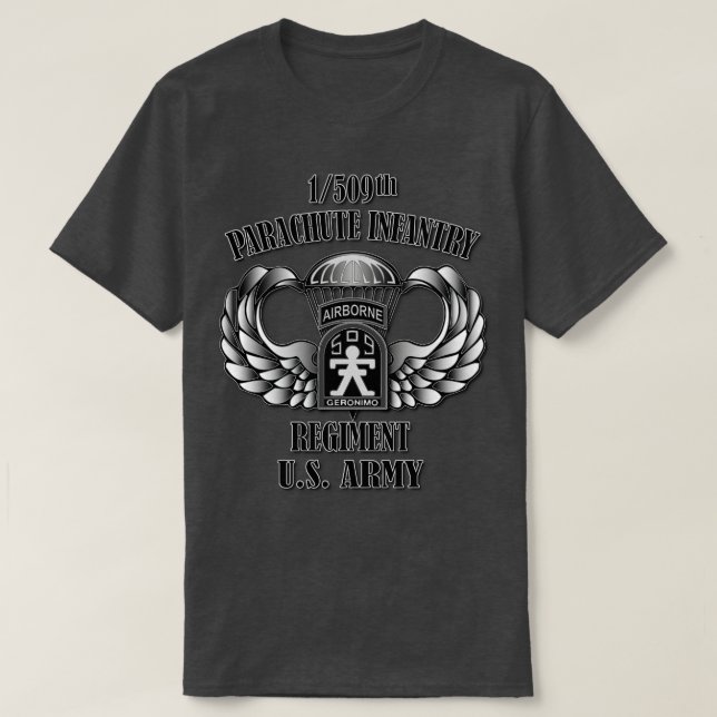 Camiseta 1.ᵉʳ 509º Regimiento de Infantería de Paracaídas (Diseño del anverso)