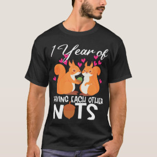 Camiseta 1.ᵉʳ Aniversario Boda Gracioso Regalo Primer A