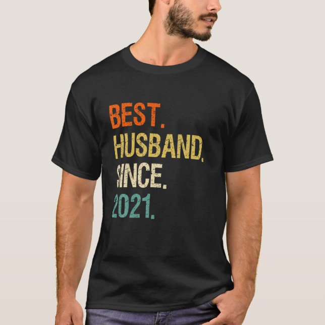Camiseta 1.ᵉʳ Aniversario de San Valentín del mejor esposo  (Anverso)