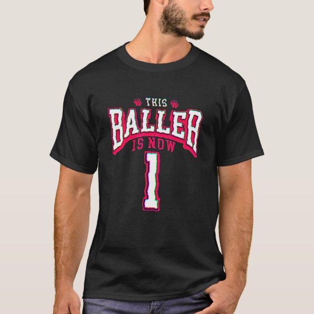 Camiseta 1.ᵉʳ Baloncesto de Cumpleaños Día de Jubilación (Anverso)